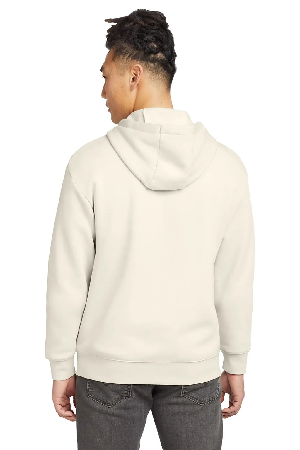 New Era Mens Heritage Fleece Full Zip Hooded Sweatshirt Hoodie w/ Pockets - Soft Beige  Buy original Clothing New-Era
