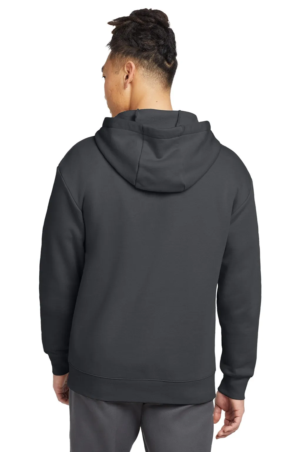 New Era Mens Heritage Fleece Hooded Sweatshirt Hoodie w/ Pouch Pocket - Graphite Grey  Buy original Clothing New-Era