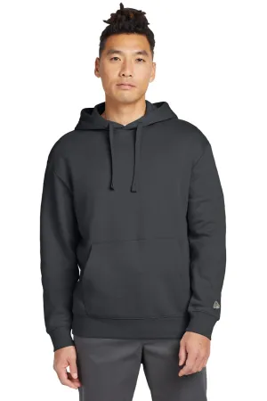 New Era Mens Heritage Fleece Hooded Sweatshirt Hoodie w/ Pouch Pocket - Graphite Grey