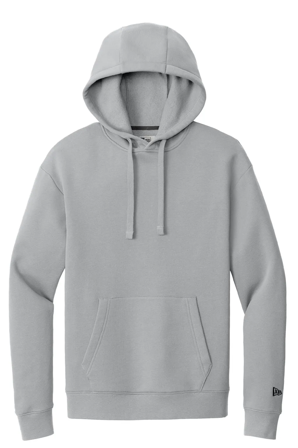 New Era Mens Heritage Fleece Hooded Sweatshirt Hoodie w/ Pouch Pocket - Rainstorm Grey  Buy original Clothing New-Era