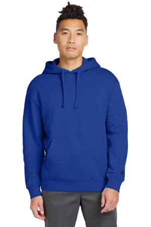 New Era Mens Heritage Fleece Hooded Sweatshirt Hoodie w/ Pouch Pocket - Royal Blue