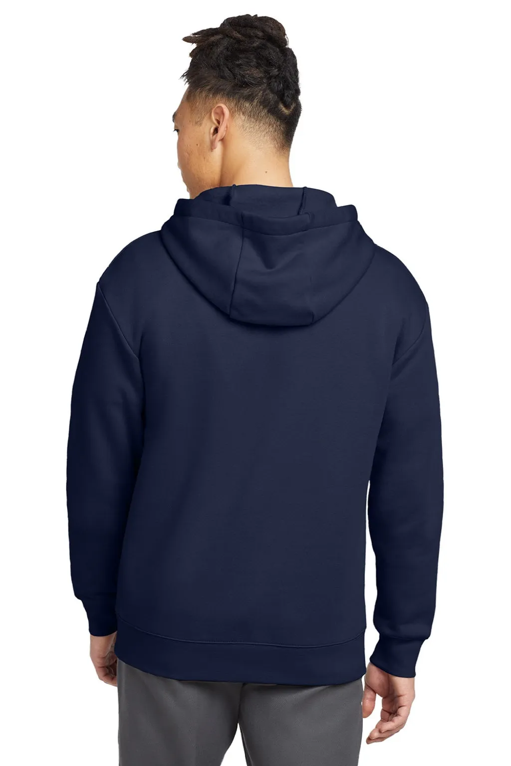 New Era Mens Heritage Fleece Hooded Sweatshirt Hoodie w/ Pouch Pocket - True Navy Blue  Buy original Clothing New-Era