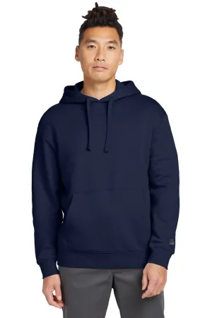 New Era Mens Heritage Fleece Hooded Sweatshirt Hoodie w/ Pouch Pocket - True Navy Blue