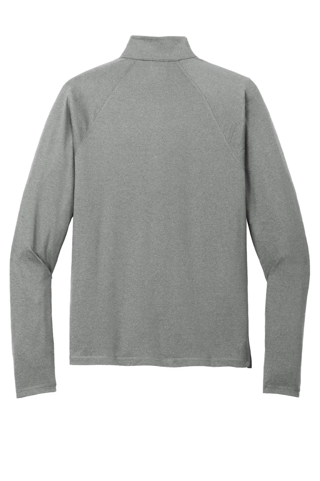 New Era Mens Power Moisture Wicking 1/4 Zip Sweatshirt - Heather Shadow Grey