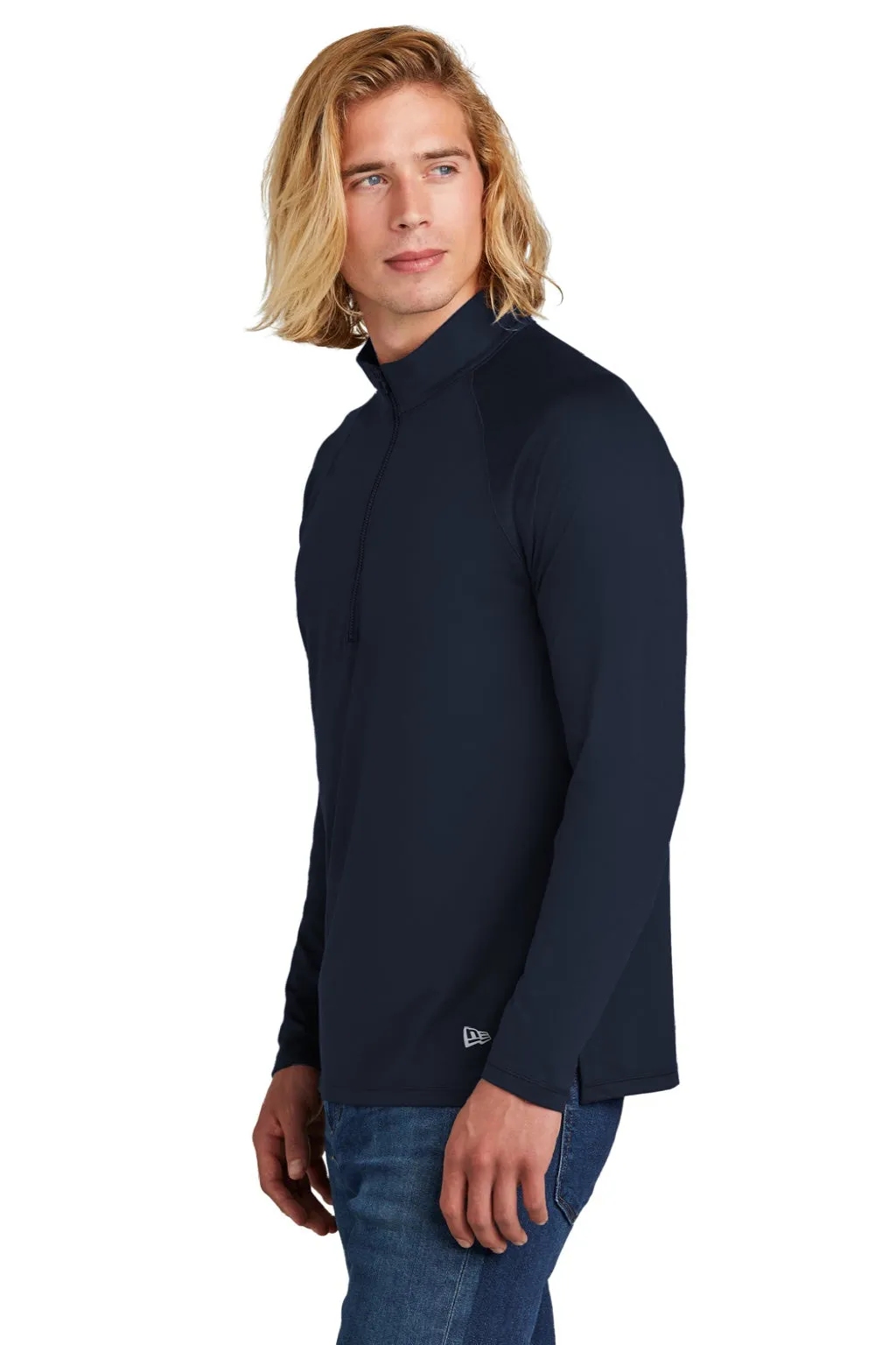 New Era Mens Power Moisture Wicking 1/4 Zip Sweatshirt - True Navy Blue  Buy original Clothing New-Era