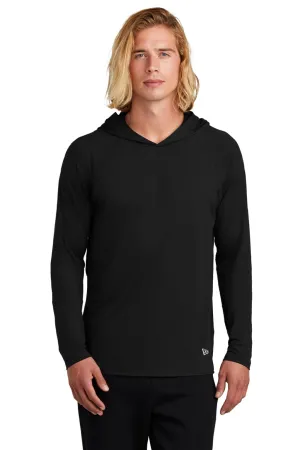 New Era Mens Power Moisture Wicking Long Sleeve Hooded T-Shirt Hoodie - Black  Buy original Clothing New-Era