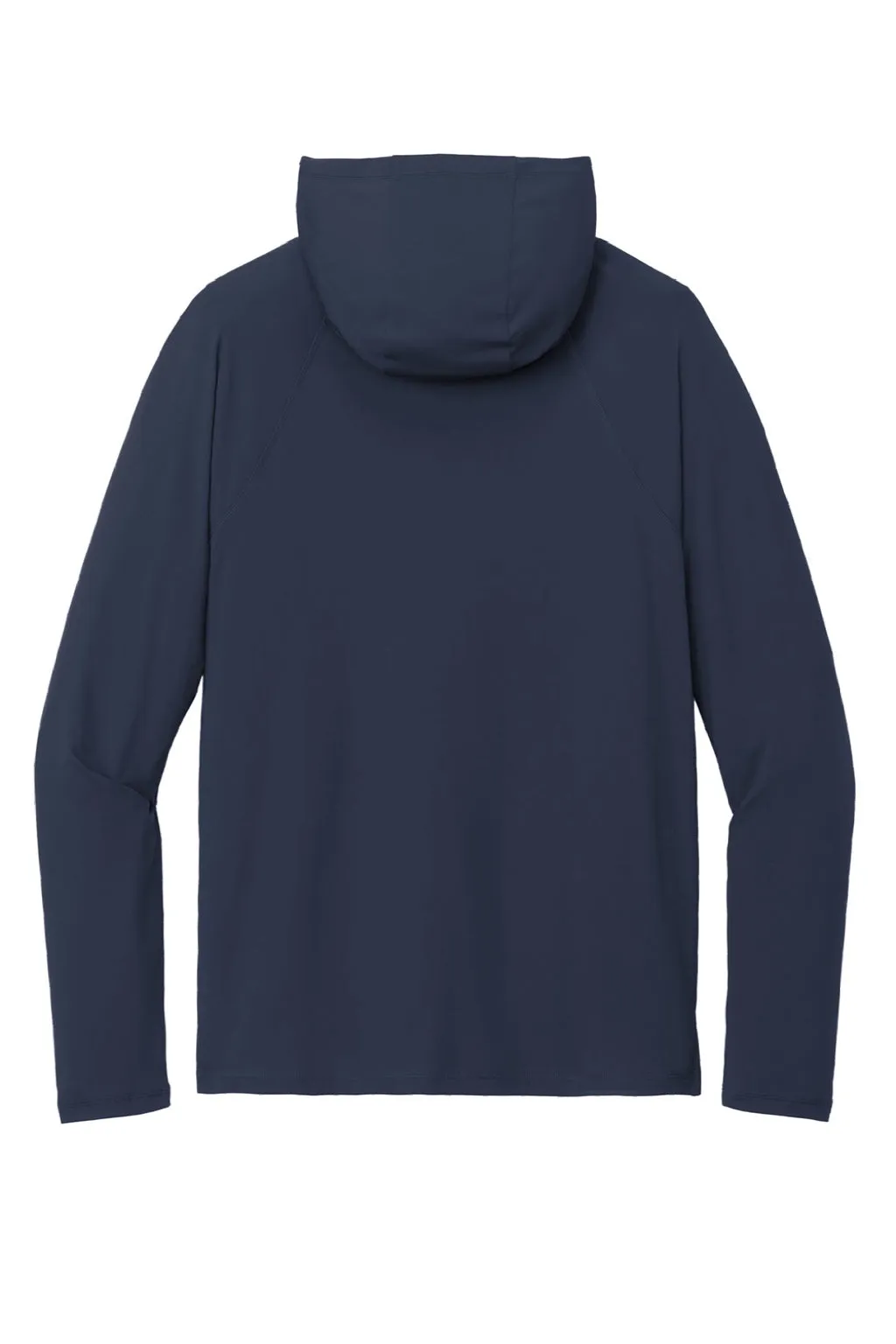 New Era Mens Power Moisture Wicking Long Sleeve Hooded T-Shirt Hoodie - True Navy Blue