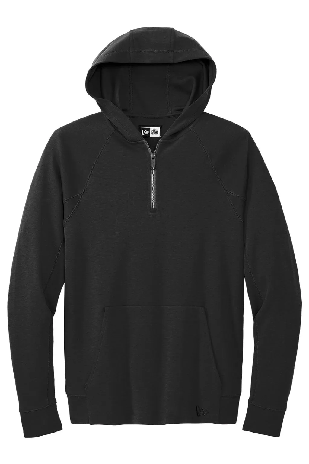New Era Mens STS 1/4 Zip Hooded Sweatshirt Hoodie w/ Pouch Pocket - Black  Buy original Clothing New-Era