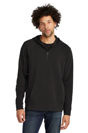 New Era Mens STS 1/4 Zip Hooded Sweatshirt Hoodie w/ Pouch Pocket - Black  Buy original Clothing New-Era