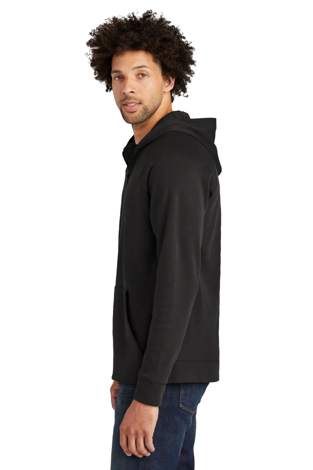 New Era Mens STS 1/4 Zip Hooded Sweatshirt Hoodie w/ Pouch Pocket - Black  Buy original Clothing New-Era