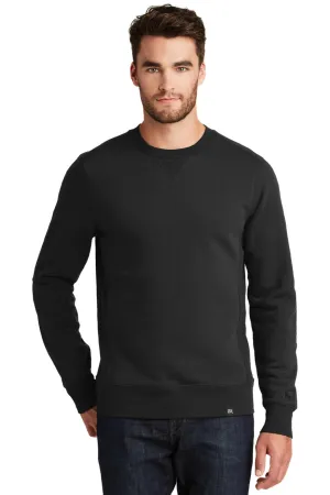 New Era Mens Sueded French Terry Crewneck Sweatshirt - Black  Buy original Clothing New-Era
