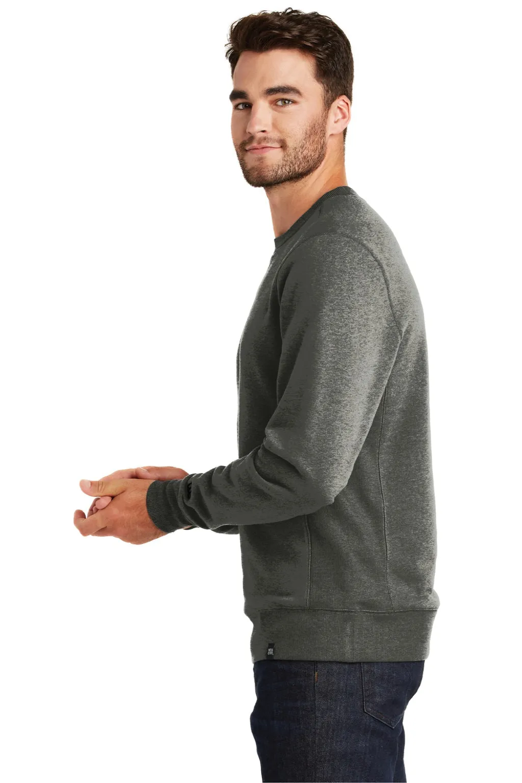 New Era Mens Sueded French Terry Crewneck Sweatshirt - Black Twist  Buy original Clothing New-Era