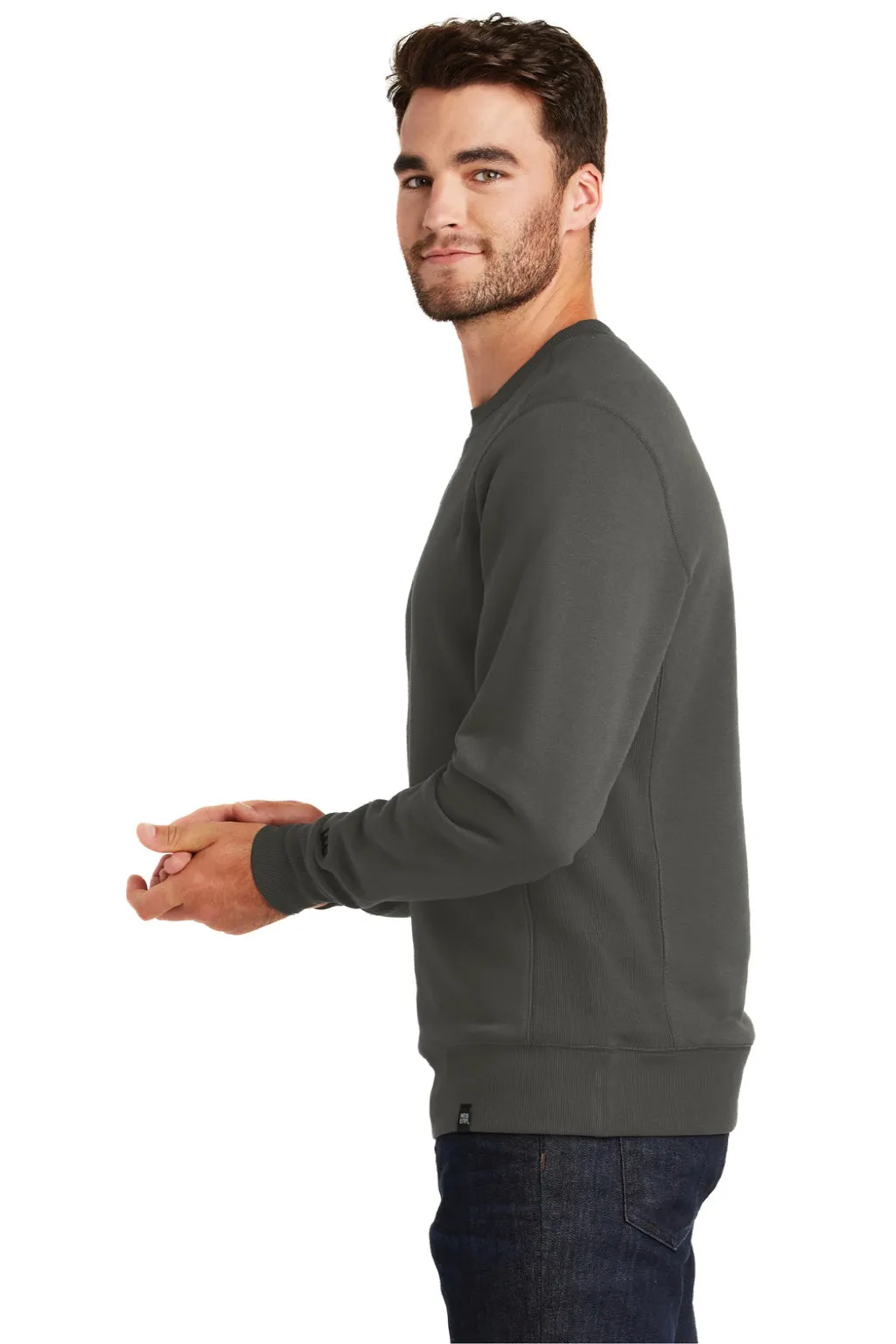 New Era Mens Sueded French Terry Crewneck Sweatshirt - Graphite Grey  Buy original Clothing New-Era