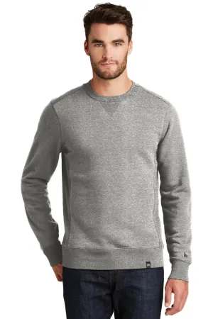 New Era Mens Sueded French Terry Crewneck Sweatshirt - Light Graphite Grey Twist  Buy original Clothing New-Era