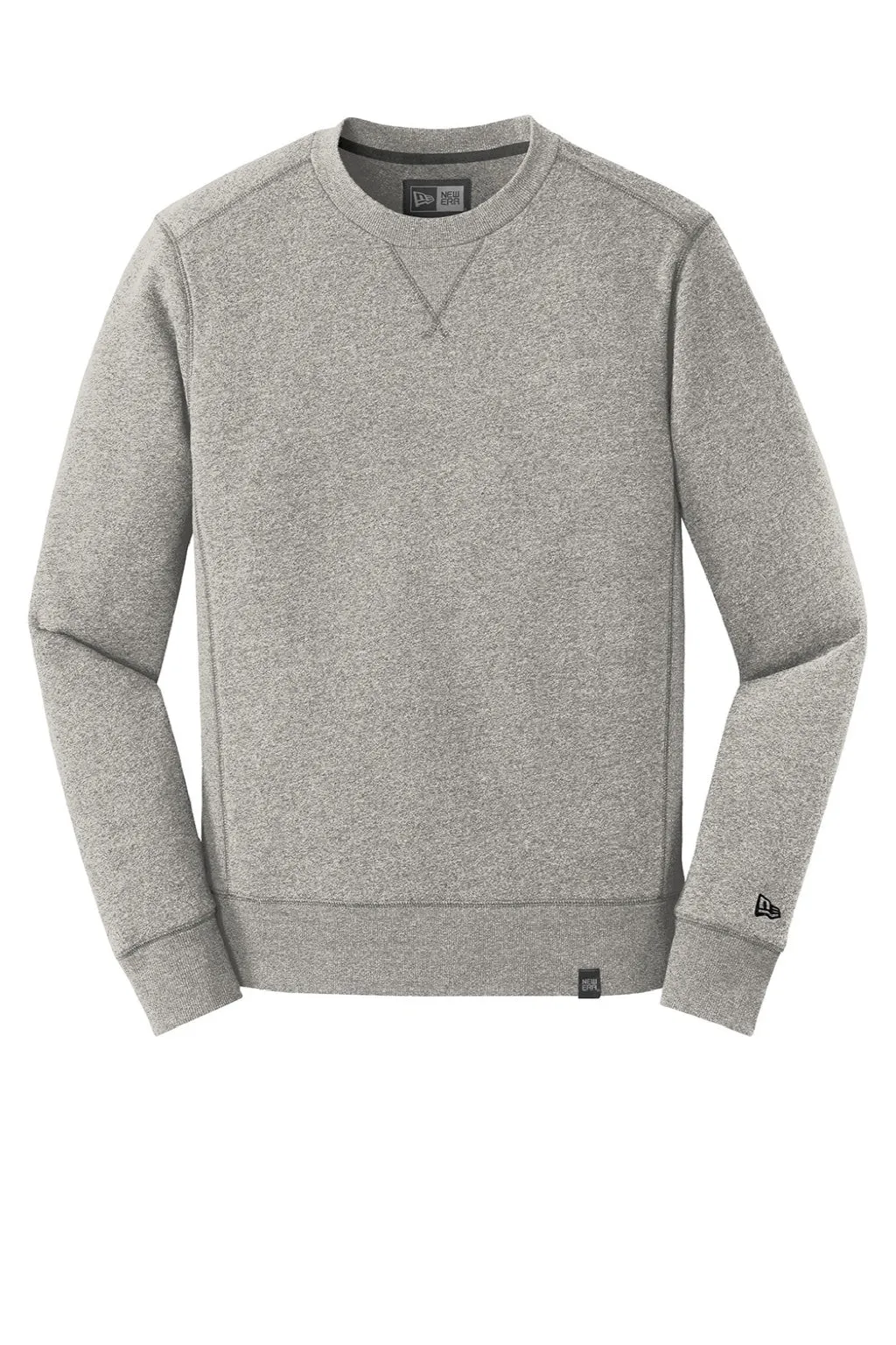 New Era Mens Sueded French Terry Crewneck Sweatshirt - Light Graphite Grey Twist  Buy original Clothing New-Era