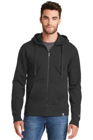 New Era Mens Sueded French Terry Full Zip Hooded Sweatshirt Hoodie w/ Pockets - Black  Buy original Clothing New-Era