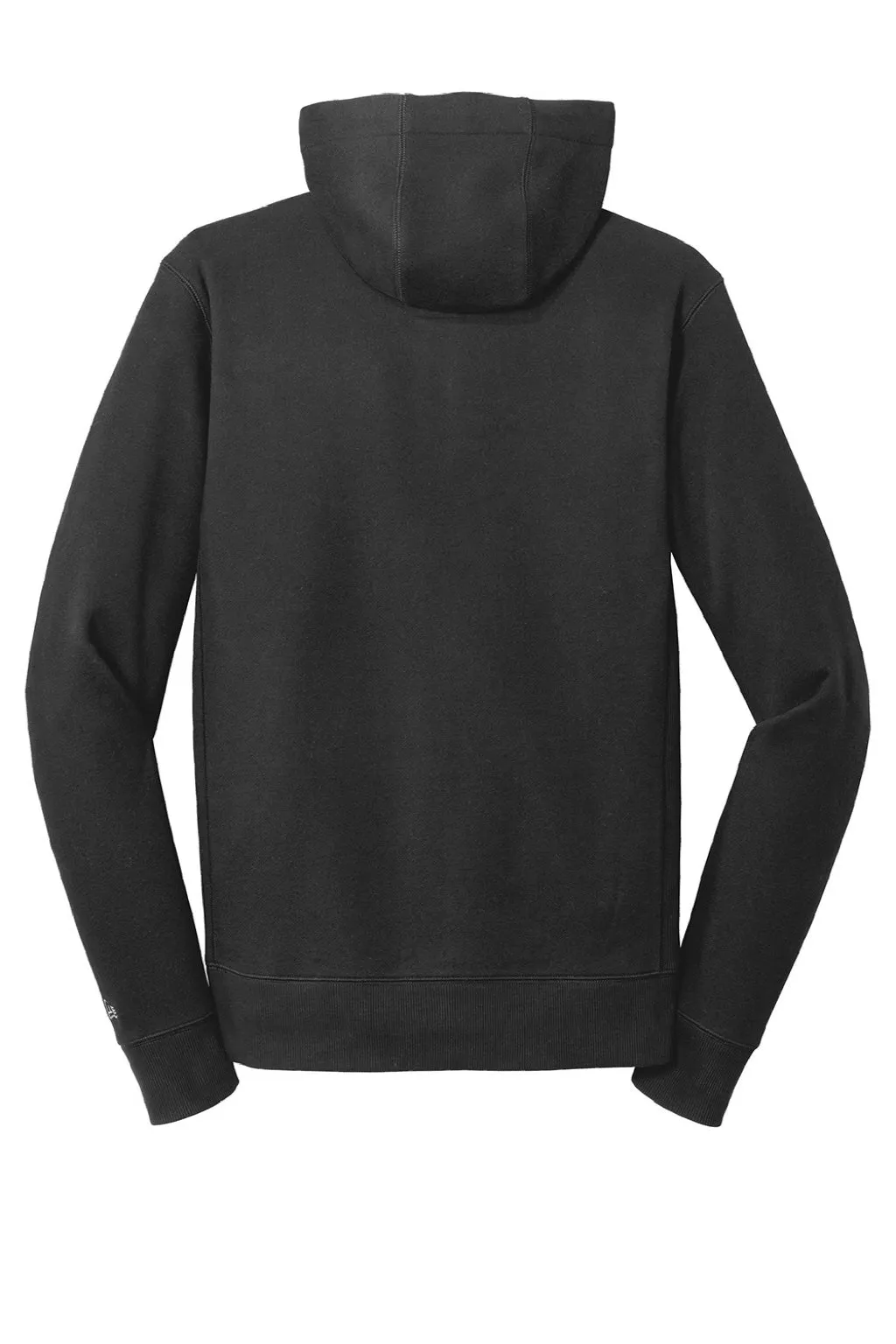 New Era Mens Sueded French Terry Full Zip Hooded Sweatshirt Hoodie w/ Pockets - Black
