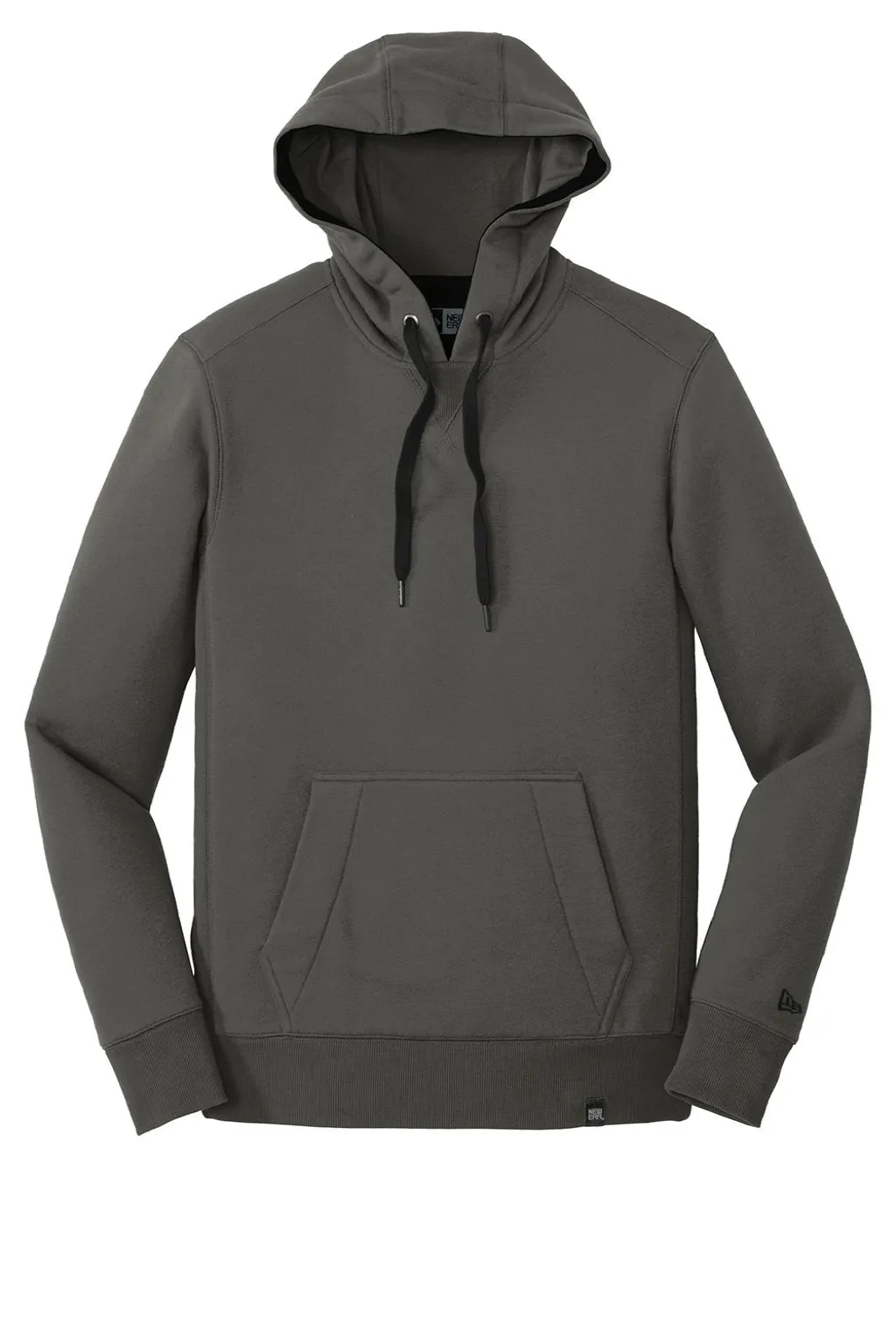 New Era Mens Sueded French Terry Hooded Sweatshirt Hoodie w/ Pouch Pocket - Graphite Grey  Buy original Clothing New-Era