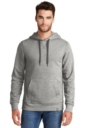 New Era Mens Sueded French Terry Hooded Sweatshirt Hoodie w/ Pouch Pocket - Light Graphite Grey Twist  Buy original Clothing New-Era