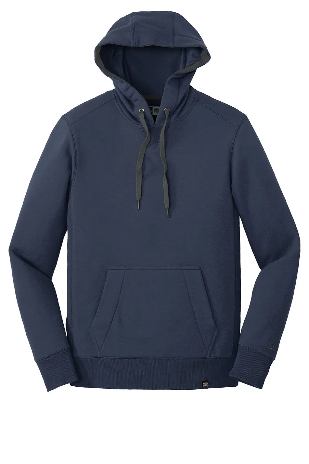 New Era Mens Sueded French Terry Hooded Sweatshirt Hoodie w/ Pouch Pocket - Navy Blue  Buy original Clothing New-Era