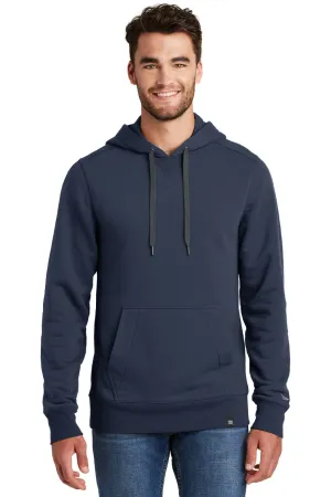 New Era Mens Sueded French Terry Hooded Sweatshirt Hoodie w/ Pouch Pocket - Navy Blue  Buy original Clothing New-Era