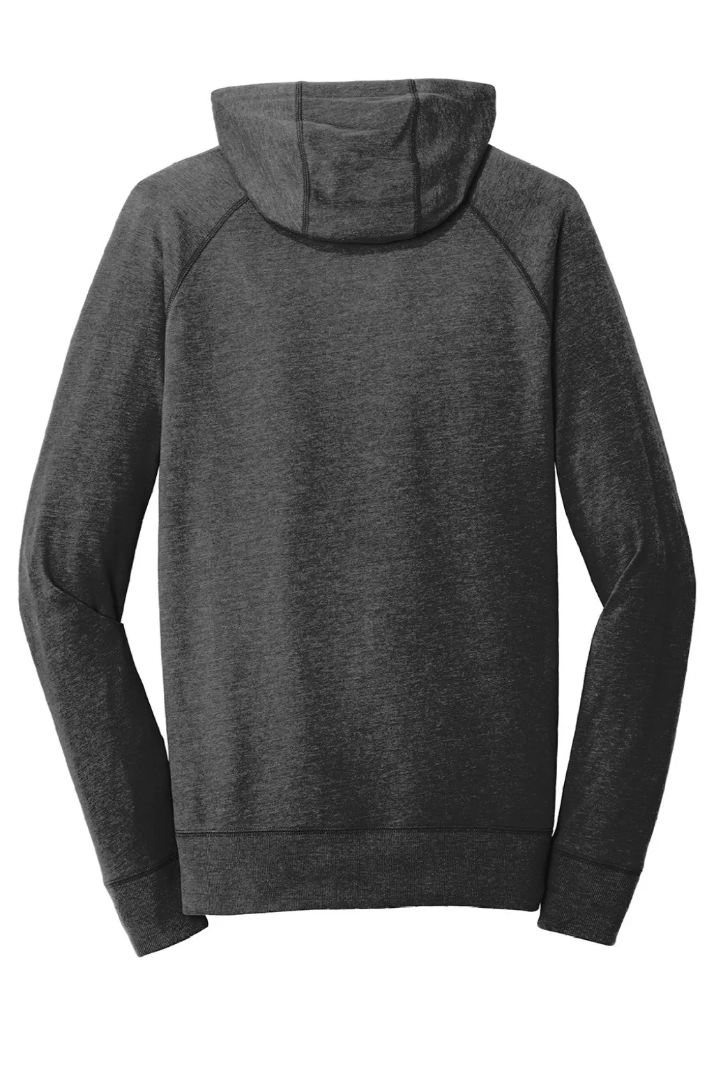 New Era Mens Sueded Full Zip Hooded Sweatshirt Hoodie w/ Pockets - Heather Black