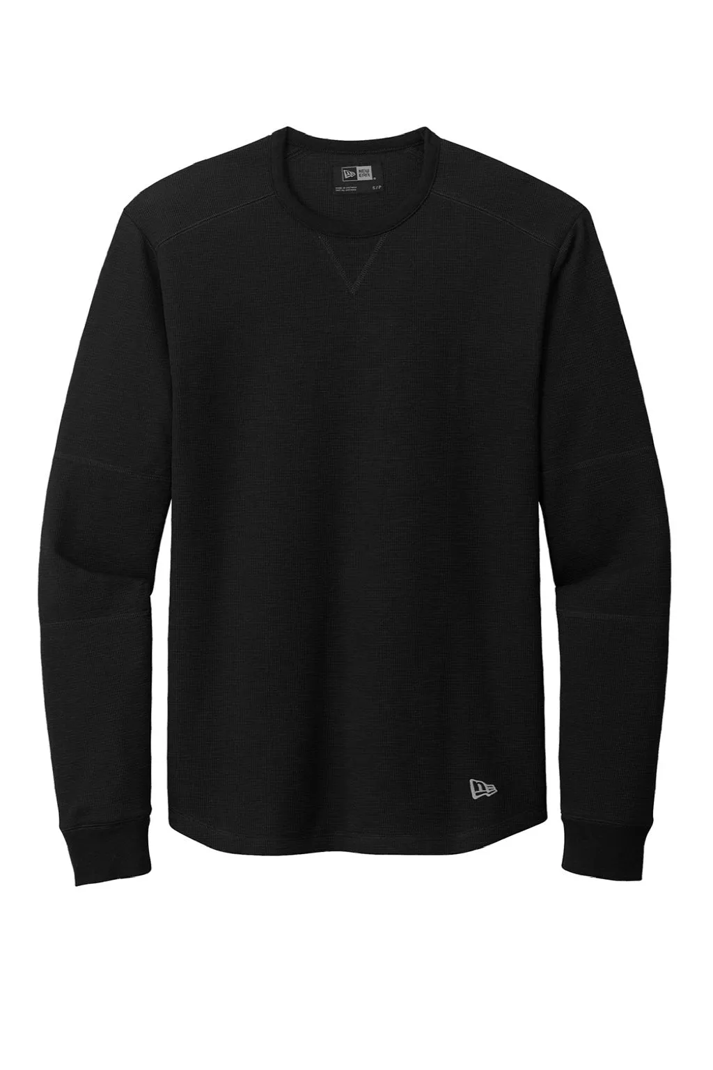 New Era Mens Thermal Crewneck Sweatshirt - Black