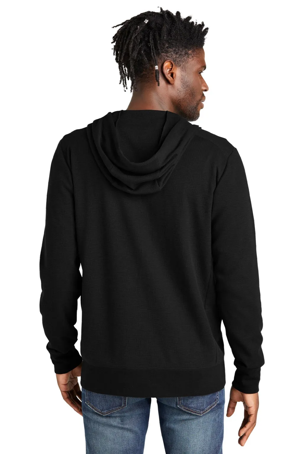 New Era Mens Thermal Full Zip Hooded Sweatshirt Hoodie w/ Pockets - Black  Buy original Clothing New-Era