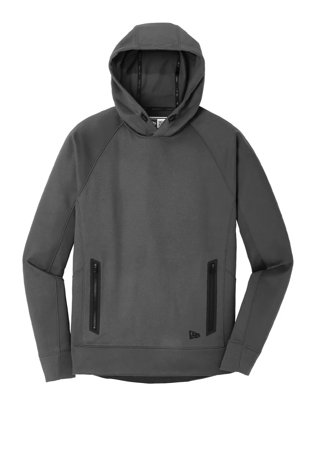 New Era Mens Venue Fleece Moisture Wicking Hooded Sweatshirt Hoodie w/ Pockets - Graphite Grey  Buy original Clothing New-Era