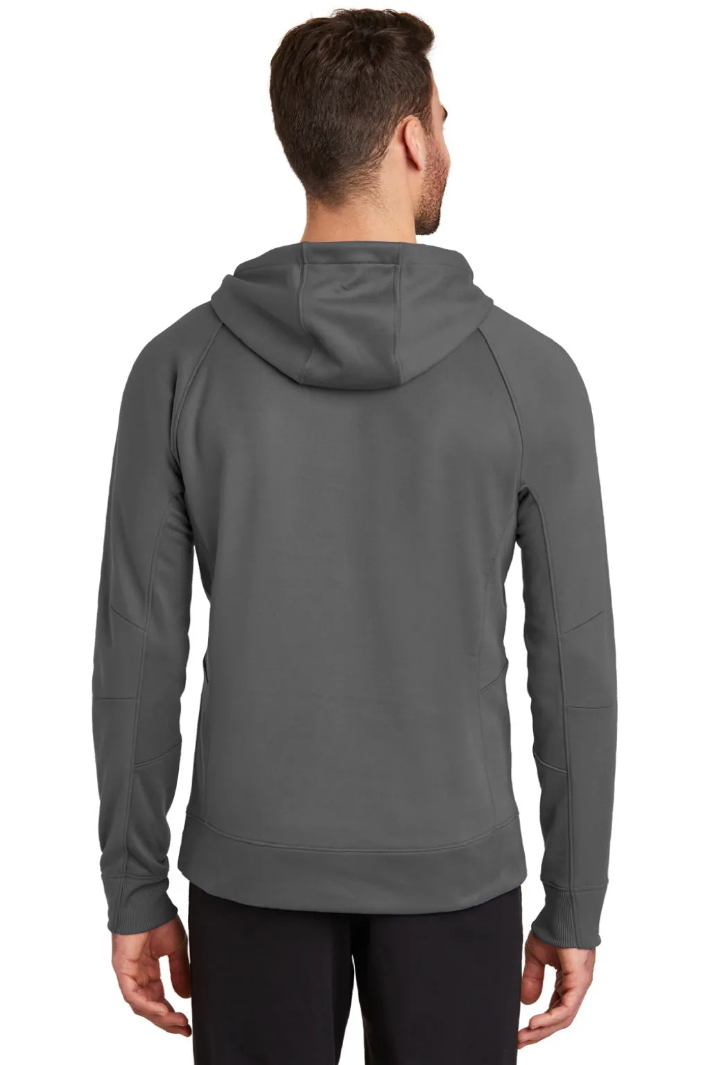 New Era Mens Venue Fleece Moisture Wicking Hooded Sweatshirt Hoodie w/ Pockets - Graphite Grey  Buy original Clothing New-Era