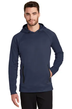 New Era Mens Venue Fleece Moisture Wicking Hooded Sweatshirt Hoodie w/ Pockets - Navy Blue  Buy original Clothing New-Era