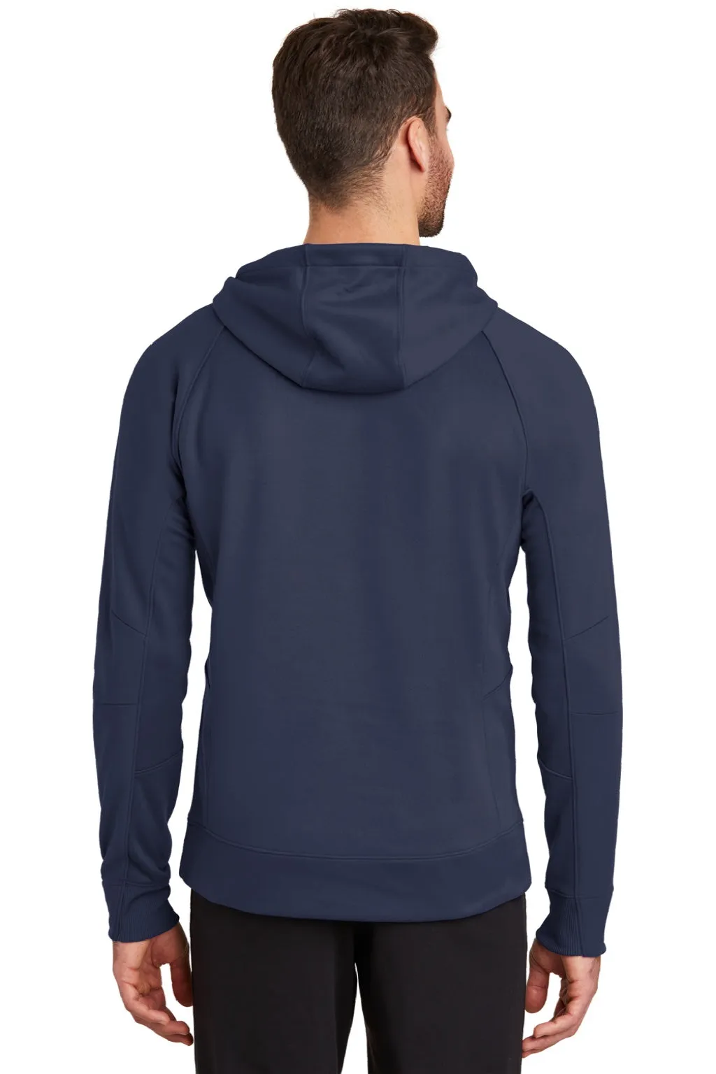 New Era Mens Venue Fleece Moisture Wicking Hooded Sweatshirt Hoodie w/ Pockets - Navy Blue  Buy original Clothing New-Era