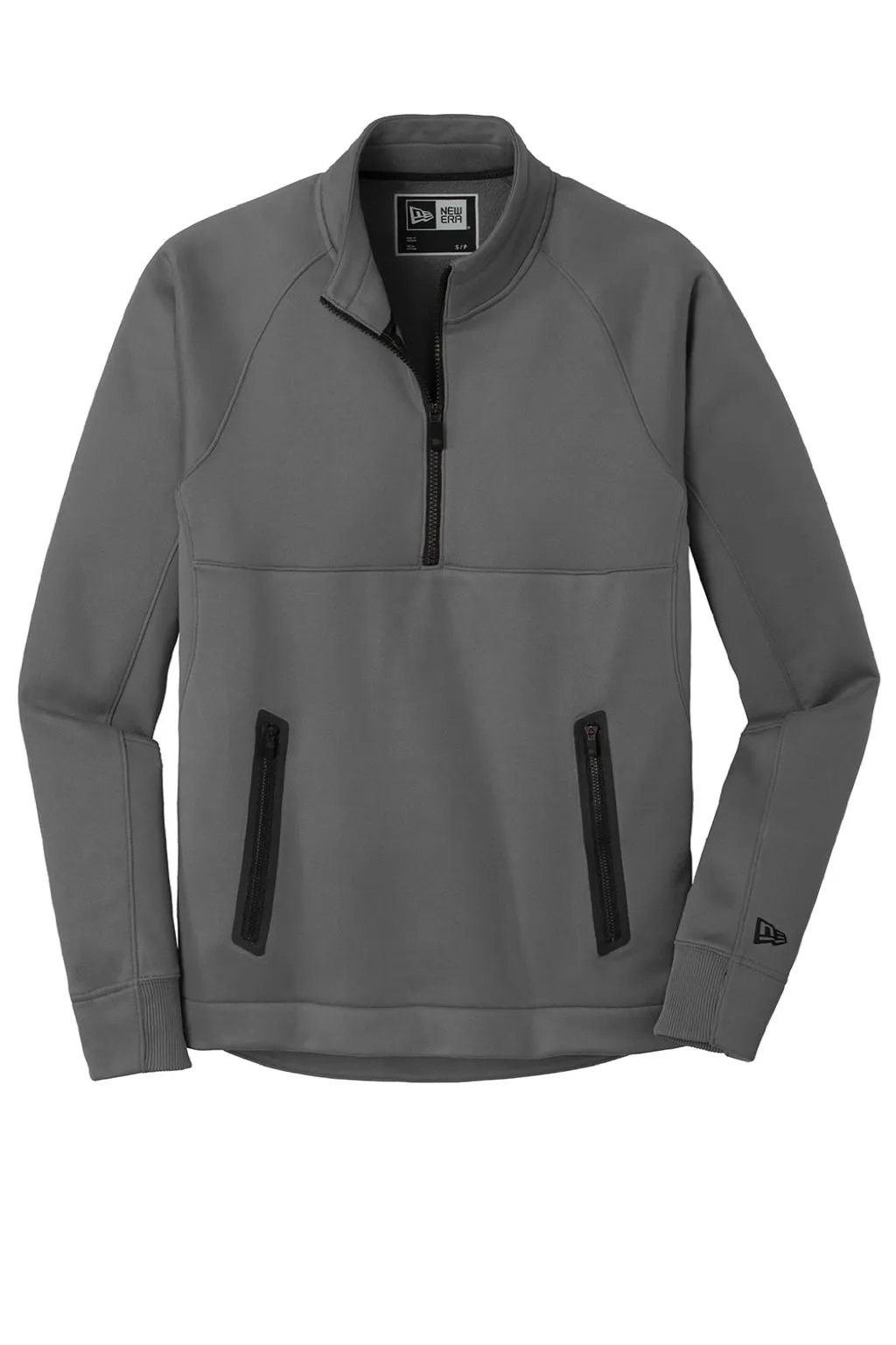 New Era Mens Venue Moisture Wicking Fleece 1/4 Zip Sweatshirt w/ Pockets - Graphite Grey  Buy original Clothing New-Era