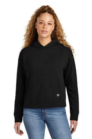 New Era Womens Comeback Fleece Hooded Sweatshirt Hoodie w/ Pouch Pocket - Black  Buy original Clothing New-Era