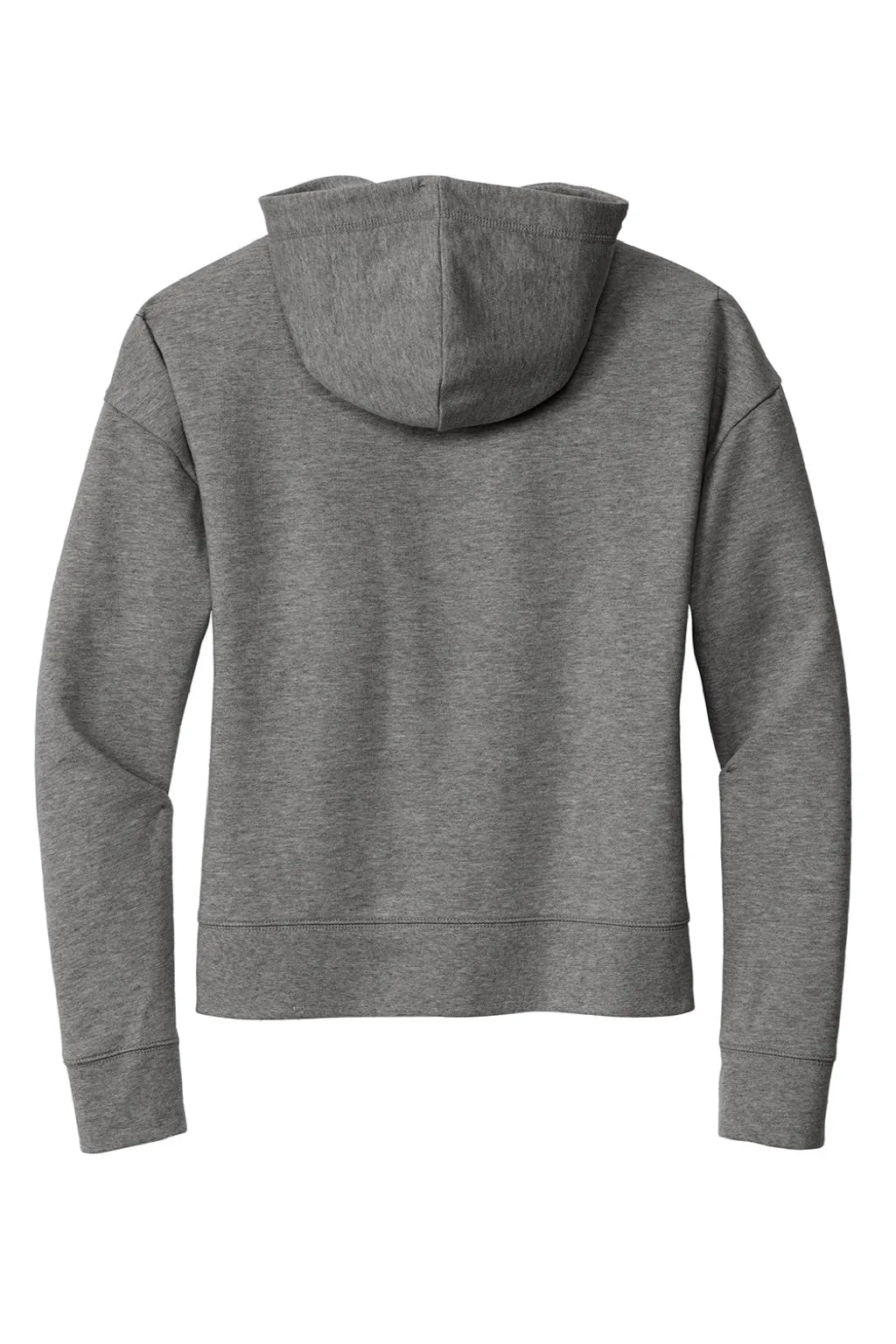 New Era Womens Comeback Fleece Hooded Sweatshirt Hoodie w/ Pouch Pocket - Heather Dark Grey  Buy original Clothing New-Era