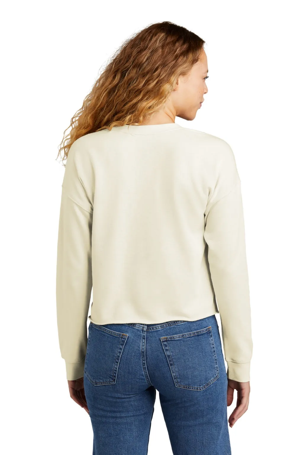 New Era Womens Fleece Crop Crewneck Sweatshirt - Soft Beige  Buy original Clothing New-Era