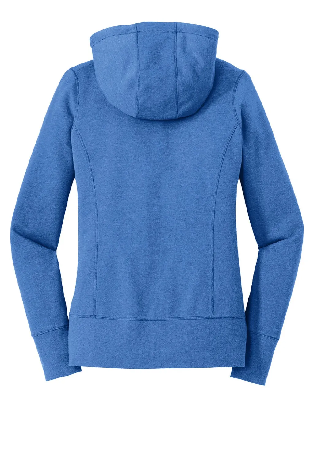 New Era Womens Fleece Full Zip Hooded Sweatshirt Hoodie w/ Pockets - Heather Royal Blue  Buy original Clothing New-Era
