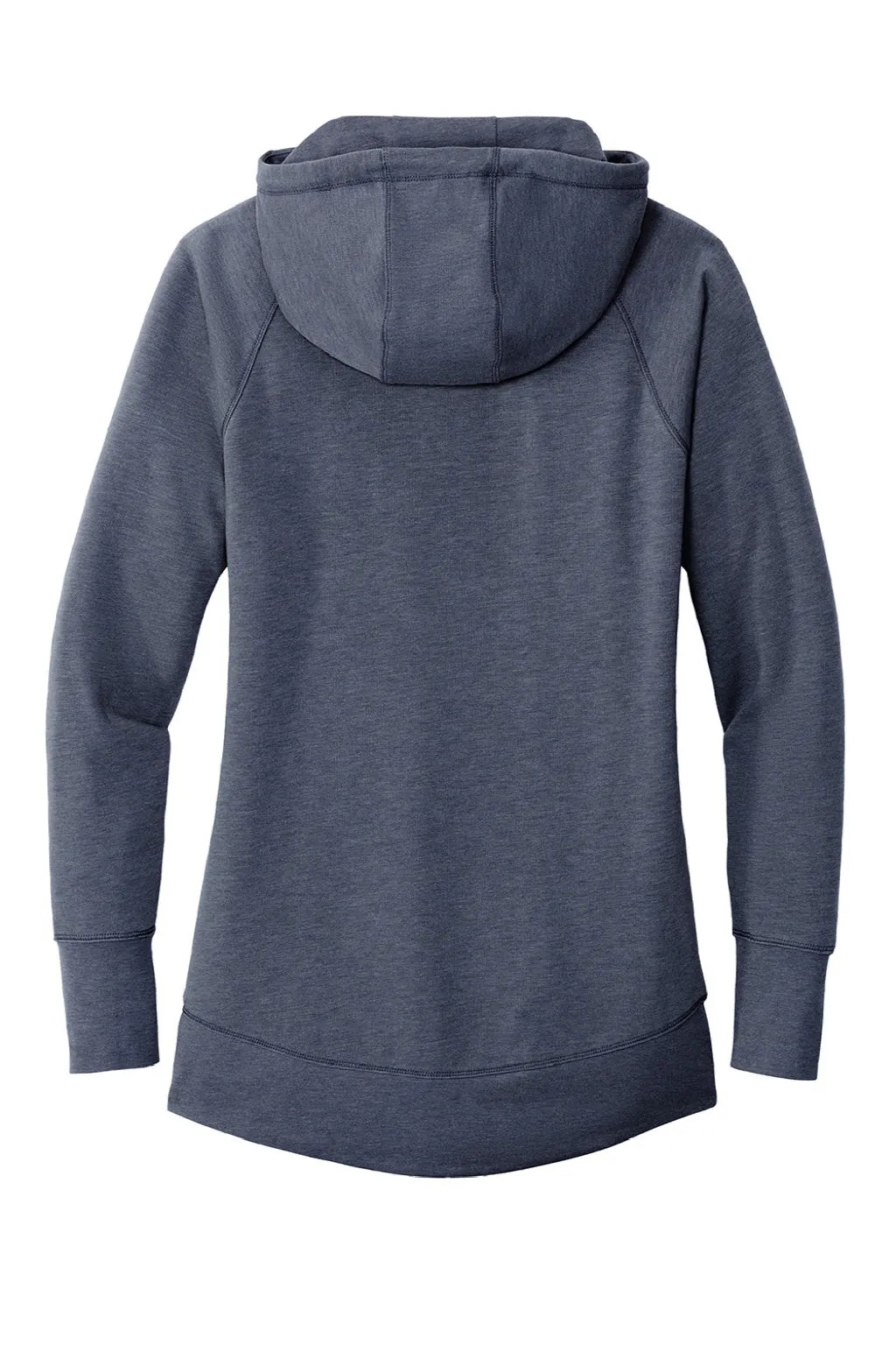 New Era Womens Fleece Hooded Sweatshirt Hoodie w/ Pouch Pocket - Heather Navy Blue