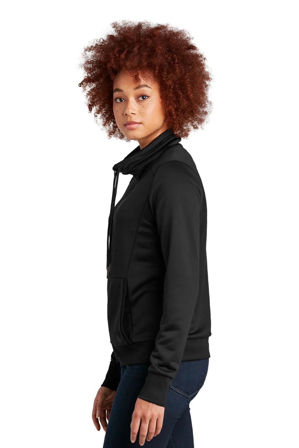 New Era Womens Performance Terry Full Zip Sweatshirt w/ Pockets - Black  Buy original Clothing New-Era