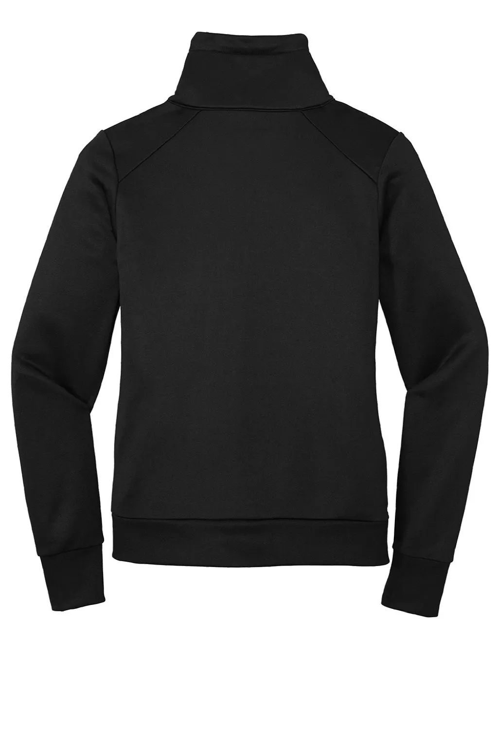 New Era Womens Performance Terry Full Zip Sweatshirt w/ Pockets - Black