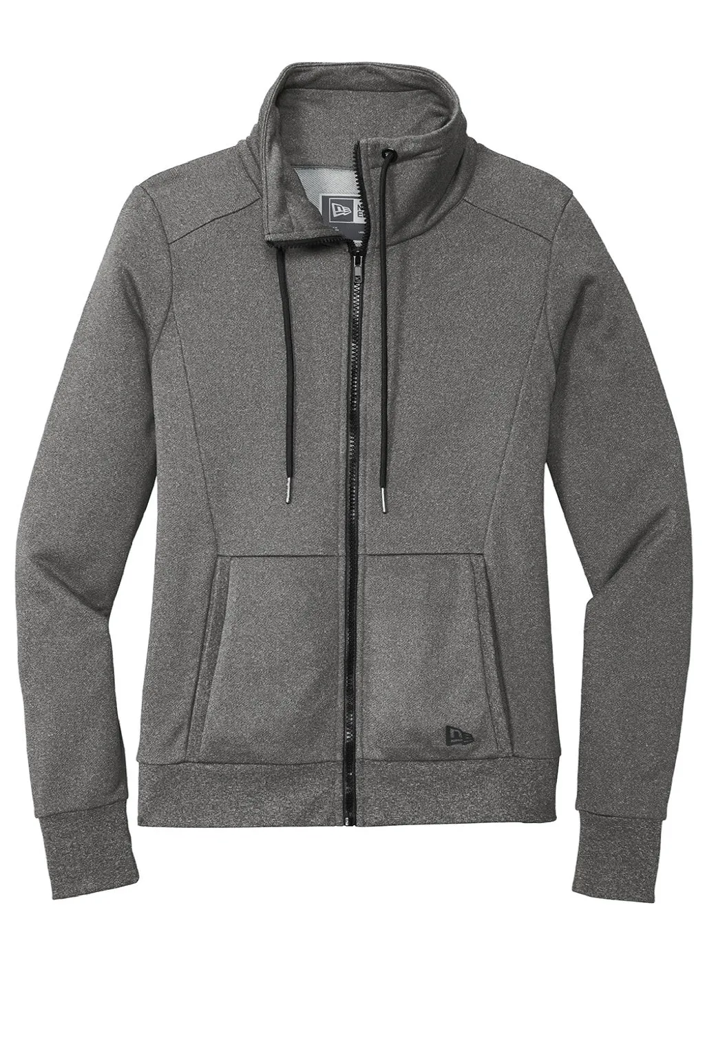 New Era Womens Performance Terry Full Zip Sweatshirt w/ Pockets - Heather Graphite Grey  Buy original Clothing New-Era