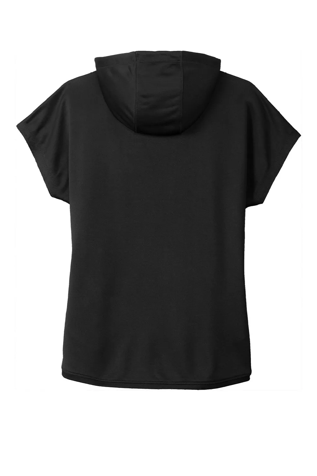 New Era Womens Performance Terry Short Sleeve Hooded Sweatshirt Hoodie w/ Pouch Pocket - Black  Buy original Clothing New-Era