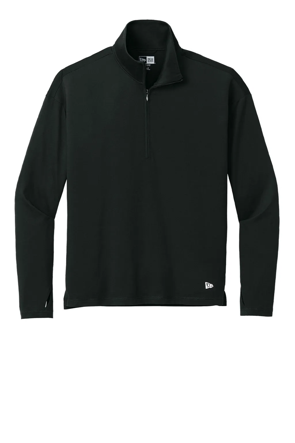 New Era Womens Power Moisture Wicking 1/4 Zip Sweatshirt - Black