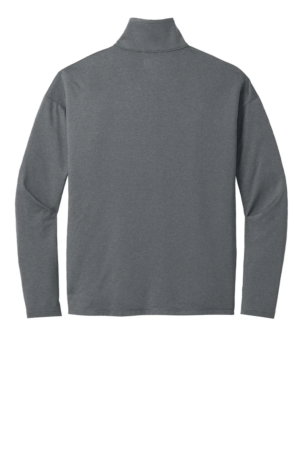 New Era Womens Power Moisture Wicking 1/4 Zip Sweatshirt - Heather Shadow Grey
