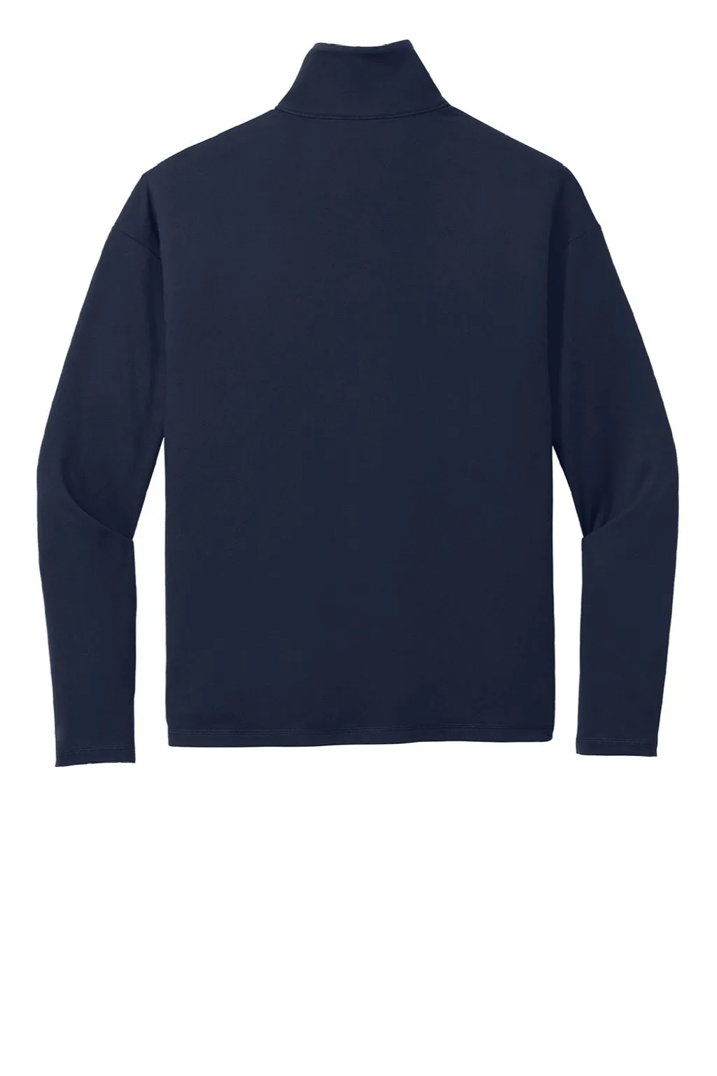 New Era Womens Power Moisture Wicking 1/4 Zip Sweatshirt - True Navy Blue
