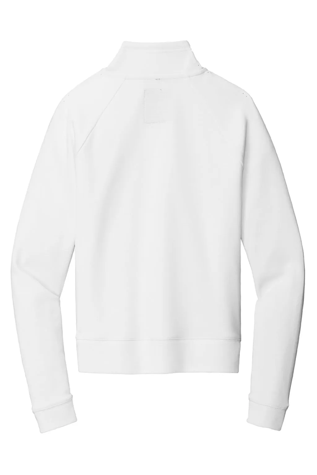 New Era Womens STS 1/4 Zip Sweatshirt w/ Pouch Pocket - Fan White