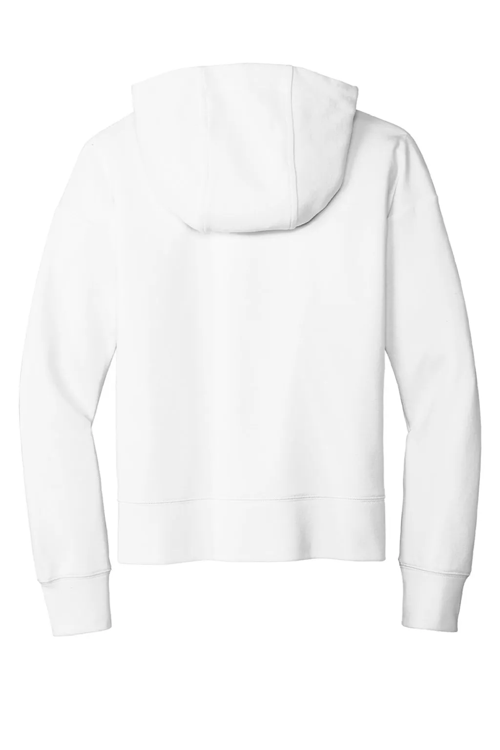 New Era Womens STS Full Zip Hooded Sweatshirt Hoodie w/ Pockets - Fan White