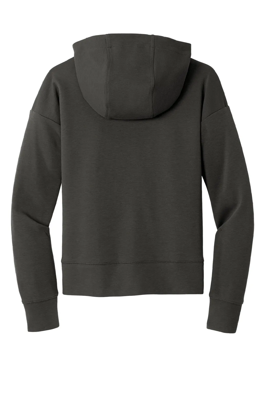 New Era Womens STS Full Zip Hooded Sweatshirt Hoodie w/ Pockets - Graphite Grey