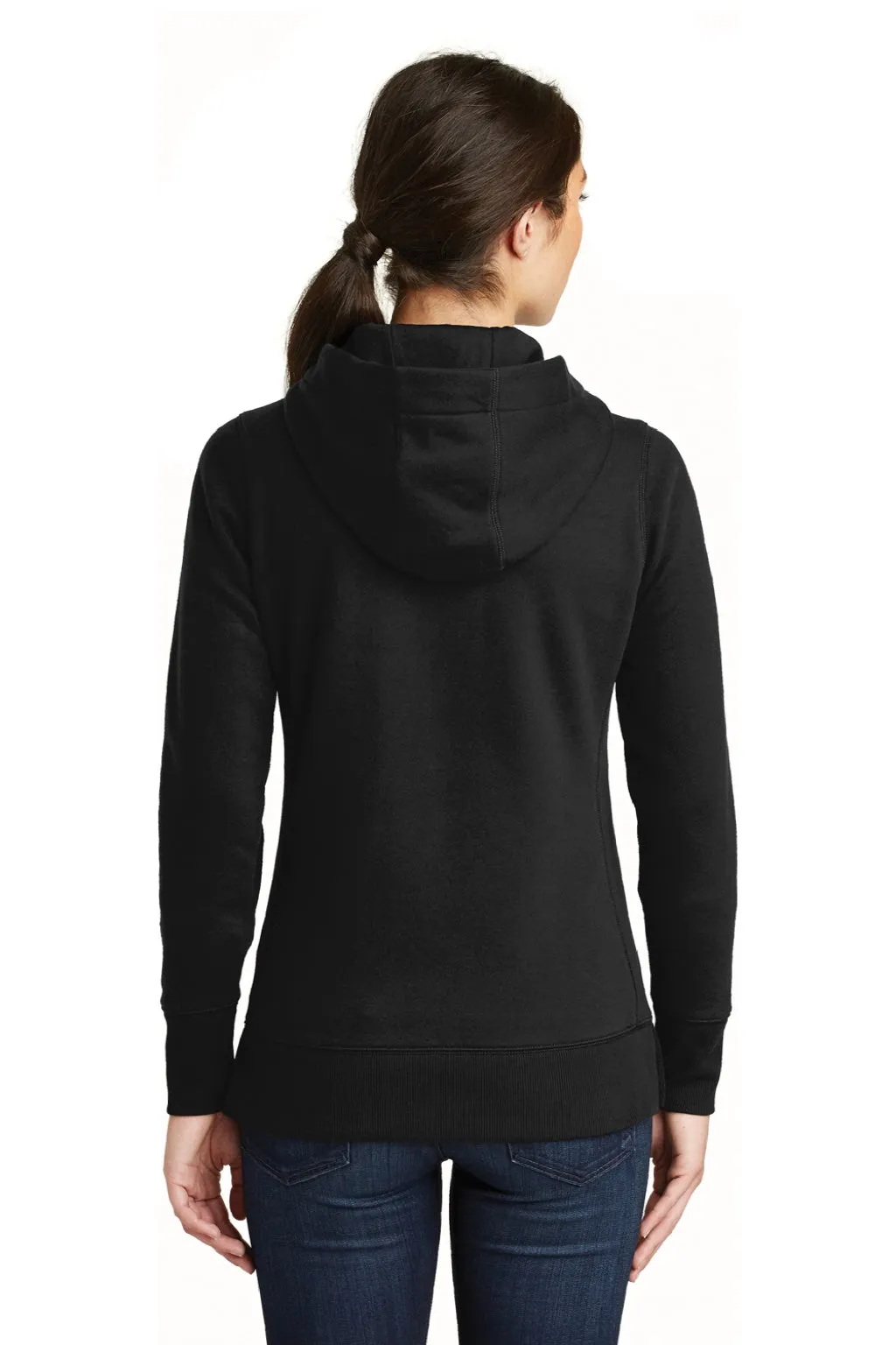 New Era Womens Sueded French Terry Full Zip Hooded Sweatshirt Hoodie w/ Pockets - Black  Buy original Clothing New-Era