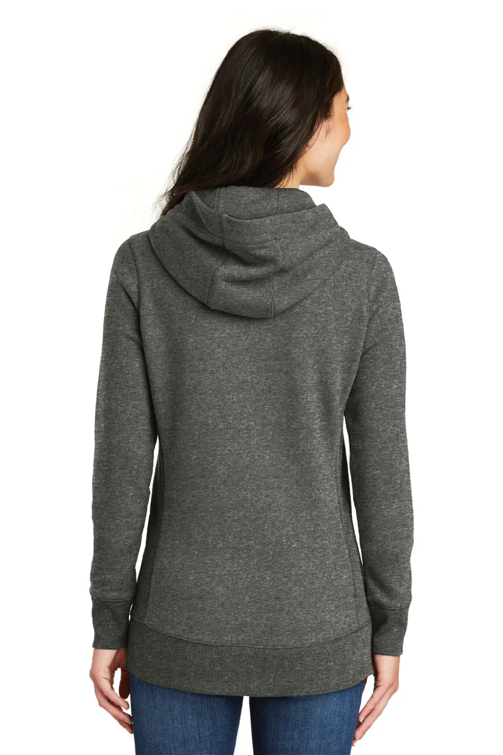 New Era Womens Sueded French Terry Hooded Sweatshirt Hoodie w/ Pouch Pocket - Black Twist  Buy original Clothing New-Era